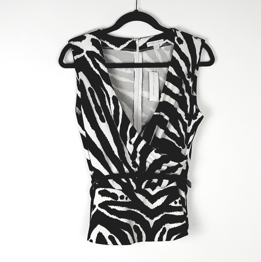 New York & Company Peplum Size 10 Wrap Top | NWT